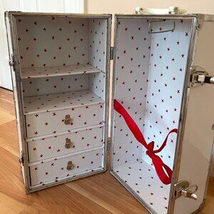 🇺🇸 American Girl Doll Molly's Trunk ♥️ White Wardrobe Trunk AG Logo 🇺🇸